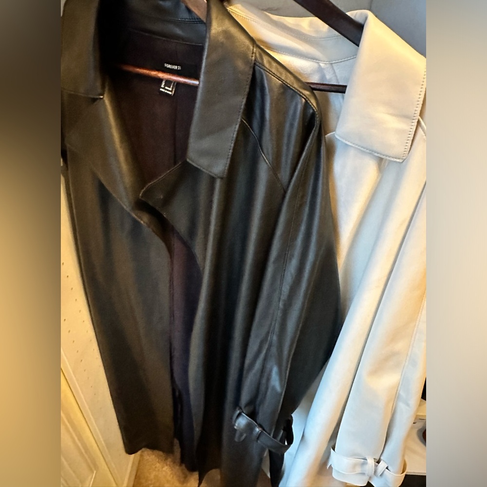 Leather trench